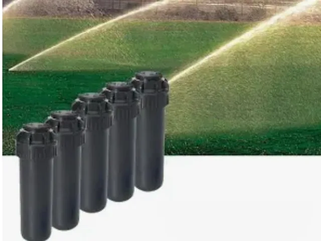 Pop-up sprinkler heads and lawn irrigation