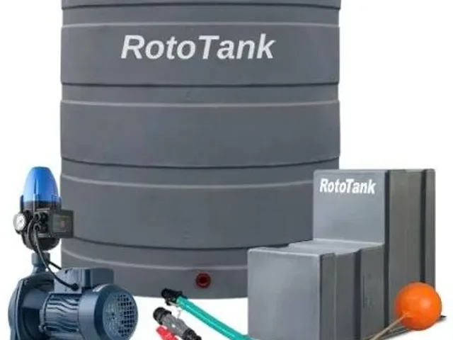 Water storage tank and pump components